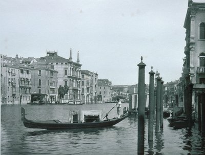 View of the Grand Canal by Italian Photographer